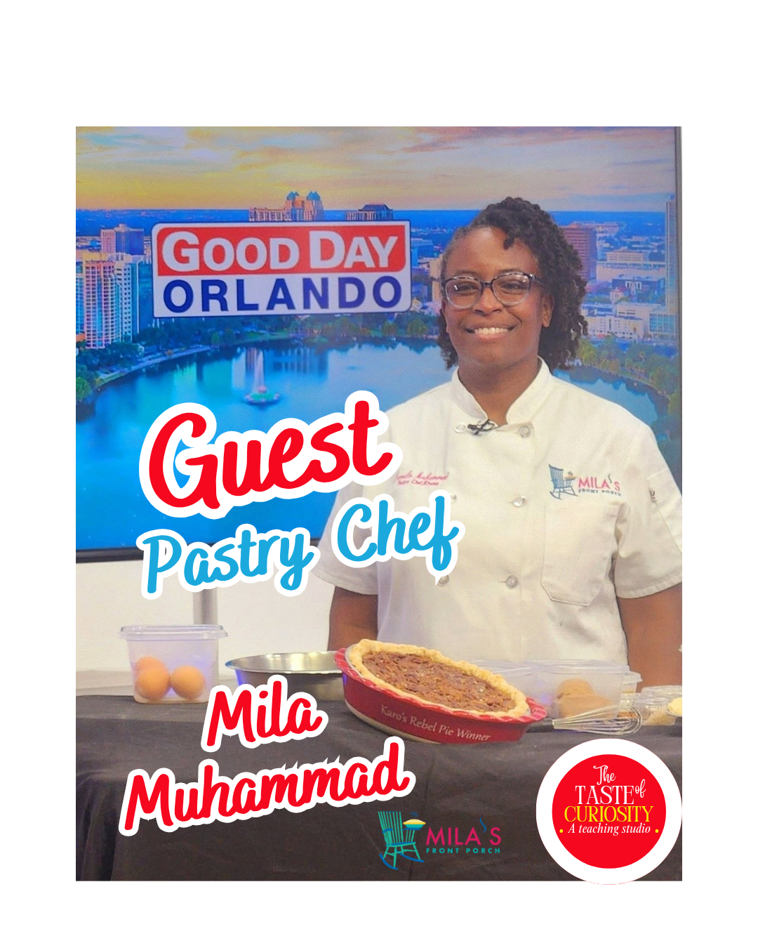 Guest Chef Mila Mila's Front Porch- Pie Making Classes Link to pay in description below.