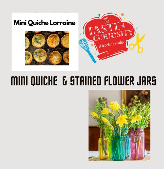 Mother's Day -Quiche & Stained Glass Jar Making