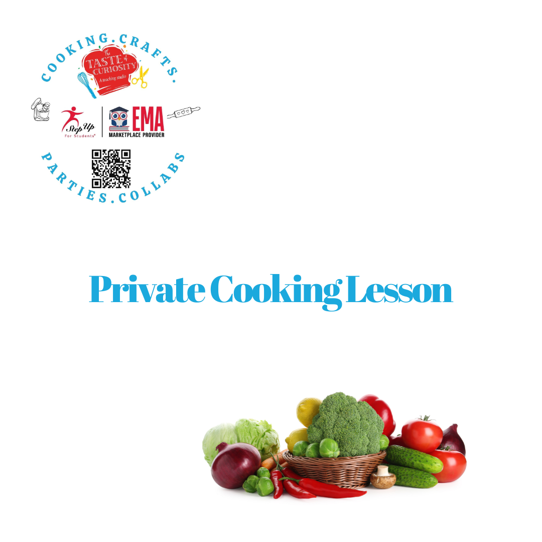 Thursday Private Cooking Lesson@ 4:30 PM Ages 7 & Up