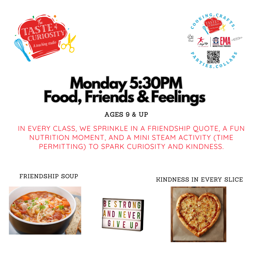 Monday Child Cooking Class 5:30PM Ages 9 & Up