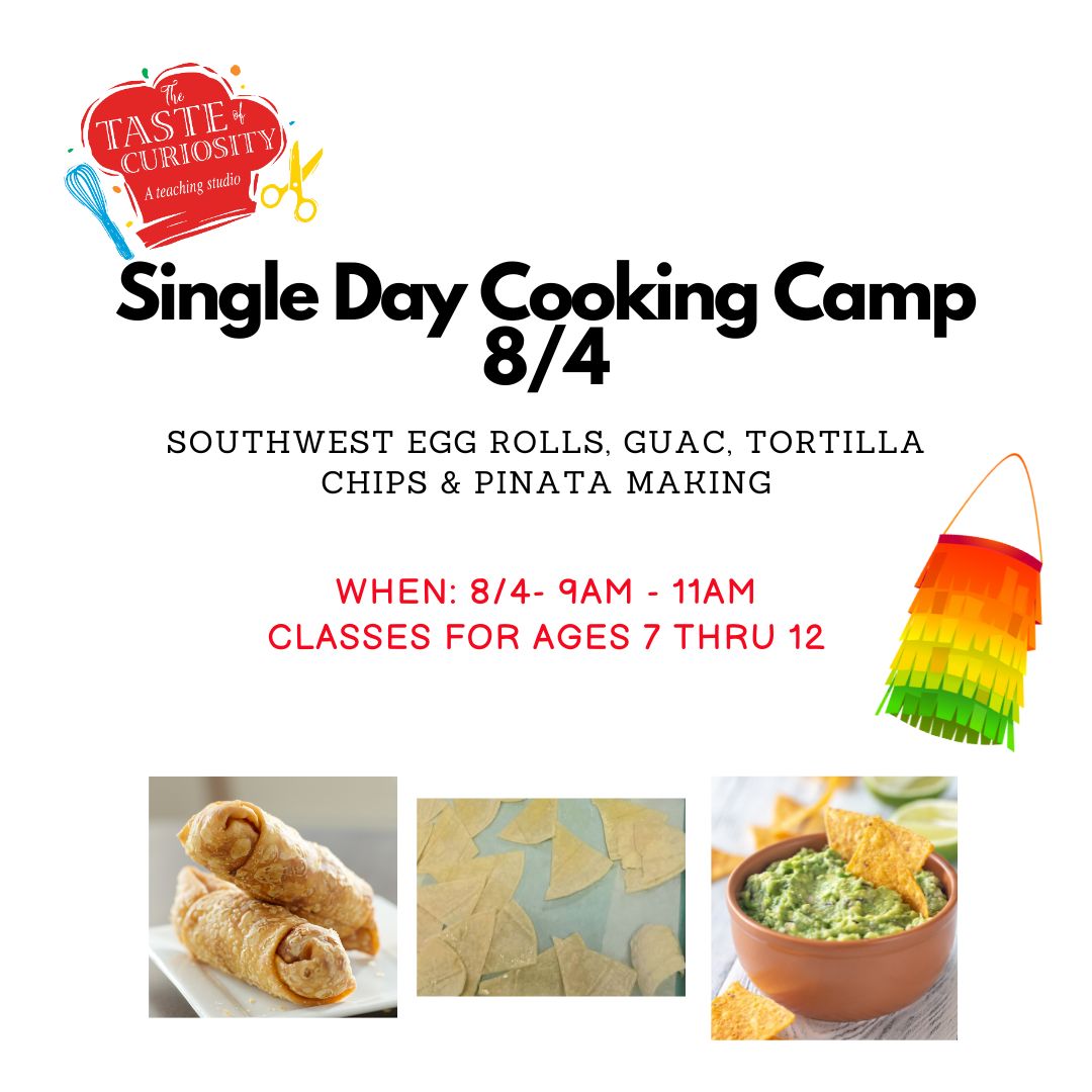 SINGLE Day - 2hr - Culinary Camp - Ages 5 thru 12 ( 9AM - 11AM)