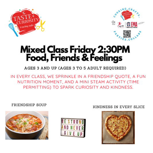 Friday Child Cooking Class 2:30PM Mixed Class