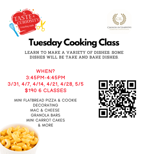 Choices in Learning 3/31- 5/5 6 wks Tuesdays K - 5