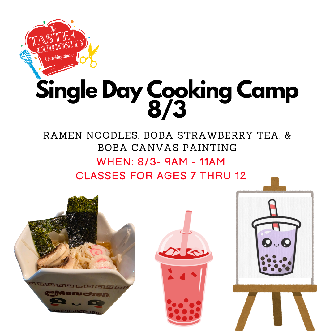 SINGLE Day - 2hr - Culinary Camp - Ages 5 thru 12 ( 9AM - 11AM)