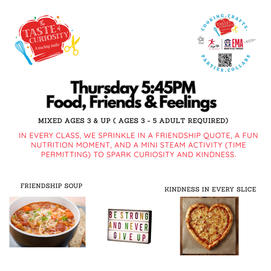 Jan Child Cooking Classes JR. Chefs Thursday @5:45 PM