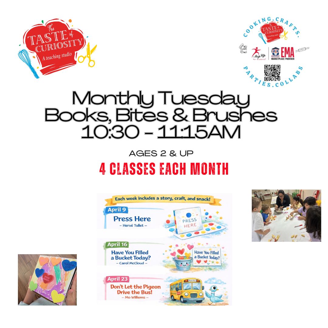 Monthly - Books, Bites & Brushes Tuesday @10:30 AM