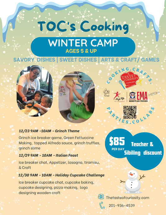 Fall Cooking Camp Ages 5 & Up - Culinary Curiosity