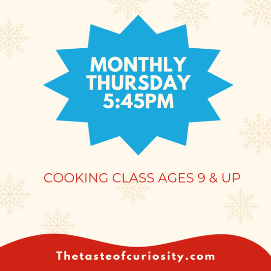 Dec Child Cooking Classes        JR. Chefs Thursday @5:45 PM