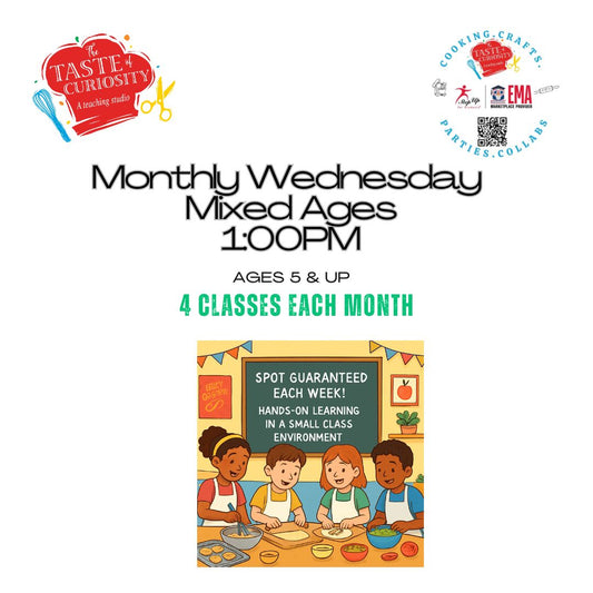 Monthly Child Cooking Class Semester Wednesday @1:00 PM - 2:00PM