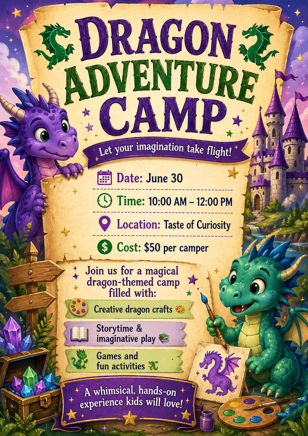 SINGLE DAYS -Summer Camps Ages 8 thru 12 ( 9AM - 12PM)