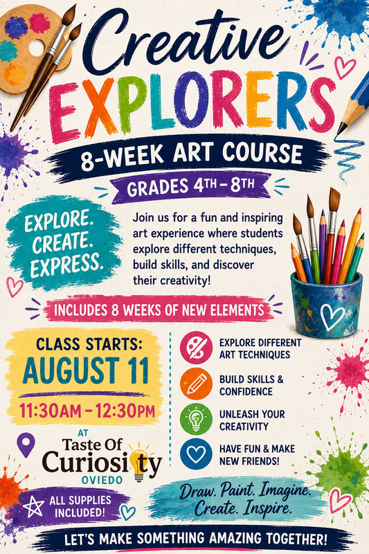 Art Class - Art Elements- 8 Week Course - Mrs. Sareena